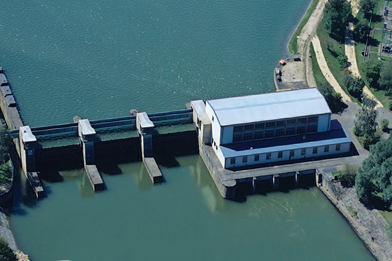 installation hydroélectrique en exploitation