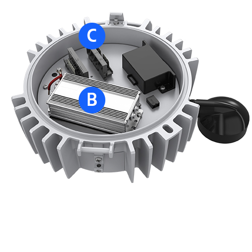 Champ Intelligent Lighting internal housing anatomy