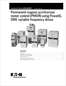Permanent magnet synchronous motor control application paper